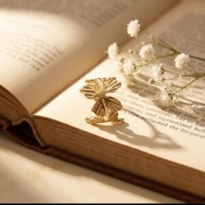 Golden Blossom Statement Ring